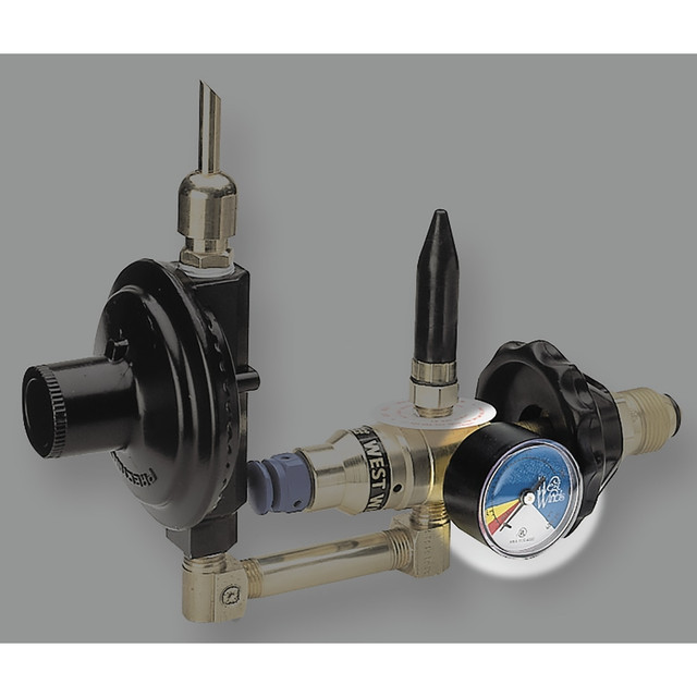 Installation requires PTFE tape or oxygen safe compound to guard against leakage