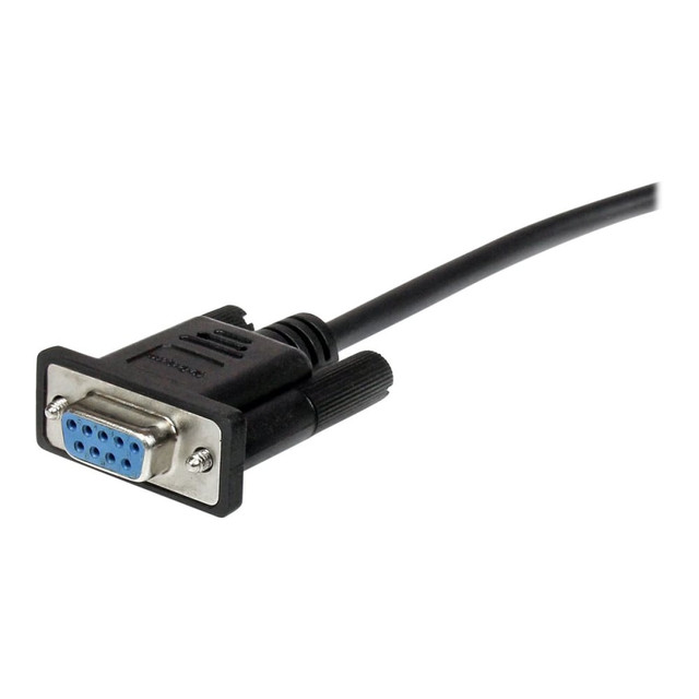 Extend the connection between your DB9 serial devices by up to 0.5m. The MXT10050CMBK Black Serial Extension Cable (0.5m) features one DB9 male connector and one DB9 female connector, providing a high quality extension for your RS232 serial devices, which enables you to position your peripheral devices as needed.   1x DB9 Serial (female) connector  High quality shielding prevents EMI interference  DB9 connectors with strain relief molding  1x DB9 Serial (male) connector