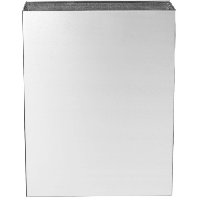 Take care of waste with the Alpine Industries Stainless Steel Surface-Mounted Waste Receptacle Trash Can. The trash can is made of stainless steel for durability, and it has an interior clip to hold trash bags in place.  Made of durable stainless steel.  Interior clip holds trash bags in place.  Leakproof waste container allows for easy cleaning.  Pre-drilled holes enable convenient mounting.  Backed by the manufacturer's 1-year limited warranty.