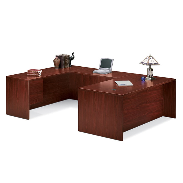 Woodgrain, solid and patterned surface materials let you customize your office environment  Premium, multi-ply laminate stands up to scratches, spills, stains and boiling liquids, and holds up under heavy use  Part of HONs best-selling desk collection  A rugged, high-quality desk collection for any organization seeking maximum performance  Backed by the HON Full Lifetime Warranty  BIFMA level 2 certified - reduced impact from multiple eco-attributes and/or social attributes. Ranked in three tiers: level 1, 2, or 3.  SCS Indoor Advantage certified - meets strict indoor air quality guidelines. Ranked in two tiers: Certified and Gold.  Tested to meet ANSI/BIFMA Performance Standards - Manufacturer testing has been conducted on this product to meet specific performance requirements and safety standards set forth by the American National Standards Institute (ANSI) and the Business and Institutional Furniture Manufacturers.  This product is heavy and/or oversized and may need more than one person to handle.  Less harsh chemicals - made with fewer harsh chemicals, or safer chemicals than typical alternatives, helping  reduce your use of and exposure to substances that may be more harmful to your health and the environment.  Contains Recycled Content - See Specs for Details.