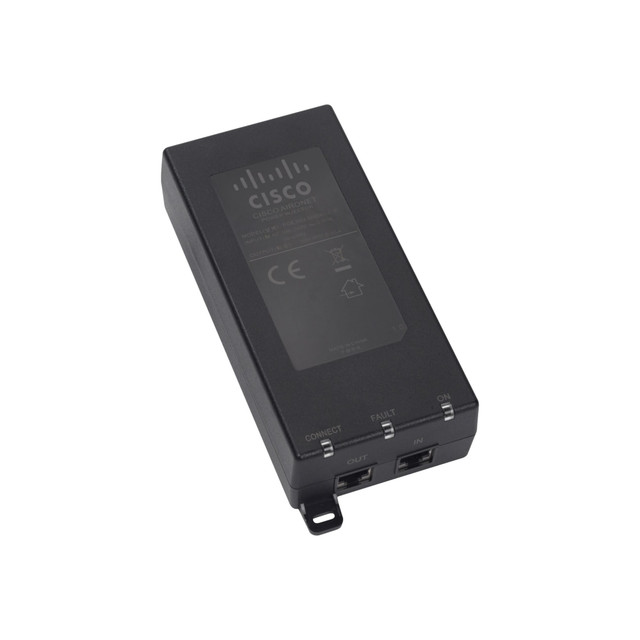 COMPATIBILITY. For use with Cisco Aironet 2800 and 3800 Series access points  ALTERNATIVE POWERING OPTION. Use this PoE injector as an alternative to local power, inline power-capable multiport switches and multiport power patch panels  POWER. Provides up to 30W and is compliant with IEEE 802.3af (15.4W) and IEEE 802.3at (30W) systems  PEACE OF MIND. 90-day limited liability warranty  FLEXIBILITY. Increases wireless LAN deployment flexibility of supported Cisco Aironet access points