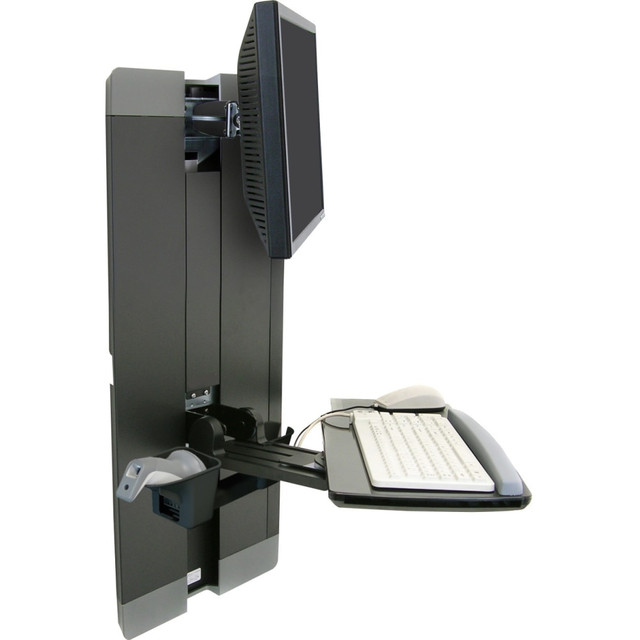 Cable Management feature for maximum productivity with added dependability  Can withstand a maximum weight of 33 lb  Compatible with the screen size of 24in  Built with steel product material to offer usage dependabilty and durability, ensuring prolonged use  Lift offers a reliable, convenient mounting solution