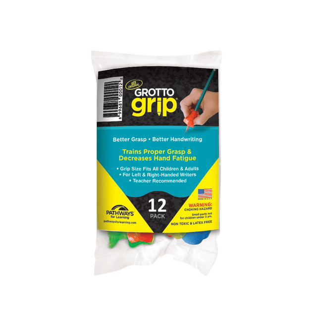 Ergonomic grips encourage a proper grasp while writing, so left- and right-handed users can enjoy a comfortable hold. A latex-free design helps prevent irritation.  Ergonomic construction is designed to target and activate the muscles needed for writing.  Places fingers in the proper grasp for a correct grip and improved handwriting. Grip holds fingers in place to help minimize fatigue.  Designed for use by both left- and right-handed writers.  Product is available in multiple colors. Option for color selection is not available.  Conforms to ASTM F963-17 standards. For detailed information see www.astm.org.