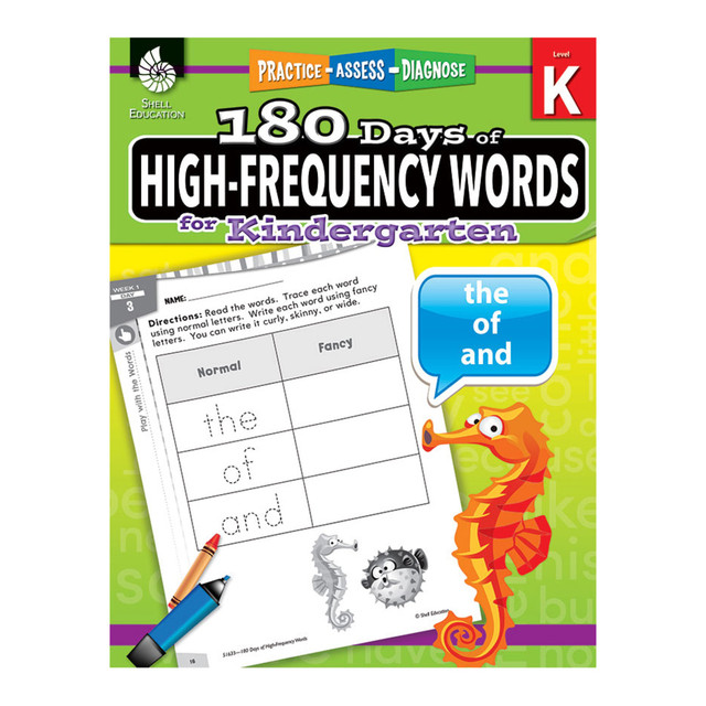 Help young learners build a stronger vocabulary with this interactive workbook. The book comes with plenty of sight word activities that offer a fun way to teach children new words.  Introduces students to 3 sight words a week to help build vocabulary. Repetitive structure helps reinforce target word learning.  Sight word activities offer engaging lessons. Modeled after Frys 1000 Instant Words.  Includes weekly outlines of activities and downloadable files for educators. Can be used for weekly or cumulative assessment.