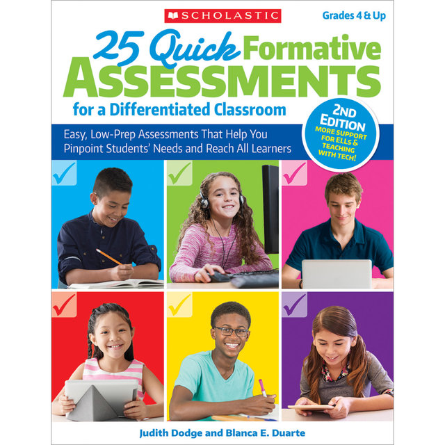 This updated book features plenty of useful tools that make assessing your students easier. The resource comes with student samples, tiering tips and more.  Provides resources to help you evaluate student data.  Formative assessment templates, technology connections using digital applications, rubrics and self-assessments, a focus on scaffolding ELLs.  Comes with step-by-step lessons, student samples, tiering tips and reproducible student pages.  For grades 4 through 12.