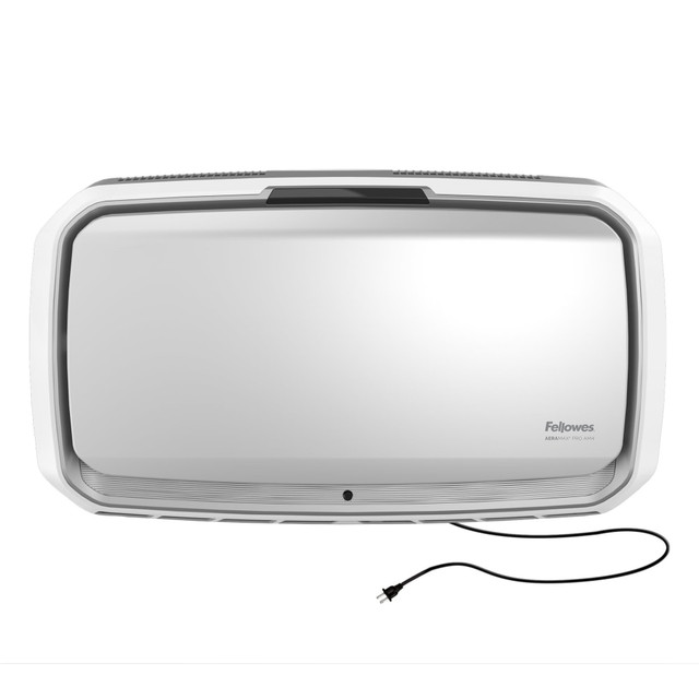 Breathe easily thanks to the Fellowes AeraMax Pro AM4S PC Air Purifier. The AeraMax Air Purifier is designed with EnviroSmart and PureView technology monitor the air quality. This air purifier with a HEPA filter removes at least 99.95% of particles.  4-Stage H13 True HEPA Filtration: Effectively removes at least 99.95% of particles, including allergens like pollen, dust, pet dander, and smoke in rooms 650-1,100 square feet.  Plug-in Wall Mount: Seamlessly integrates in your space creating whole-room circulation, does not require hardwired electrical installation.  Antimicrobial HEPA Treatment: Applied to the True HEPA filter to inhibit the growth of odor and stain-causing microorganisms, extending the filter lifespan.  Monitors Occupancy and Air Quality: The only air purifier that works harder when you need it, powered by EnviroSmart Technology.  Built to Last: Designed and engineered for long-term use backed by 5-year warranty.