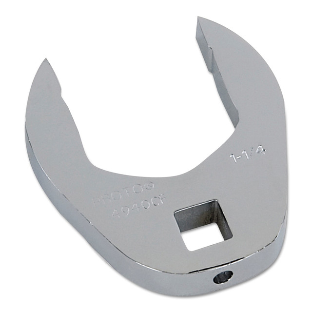 Anti-Slip Design open-end (ASD) has locking grooves that help prevent the wrench from slipping off the fastener when turning  Full polish finish provides corrosion resistance and easy-to-clean surfaces  Crowfoot wrenches are used in hard-to-reach, restricted access situations where a standard wrench or ratchet cannot reach