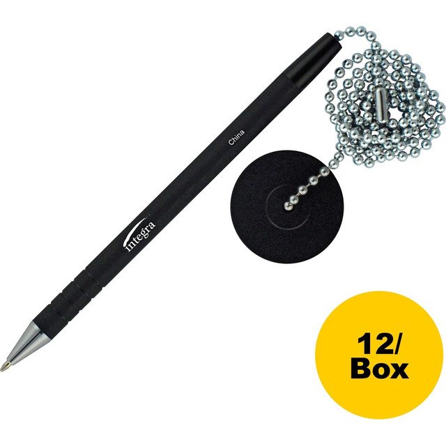 <p>Antimicrobial pen replacement features a rubberized barrel for a comfortable grip. Pen uses black ink and is perfect for high-traffic areas where a pen is needed. 24" ball chain secures your pen to countertops.</p>