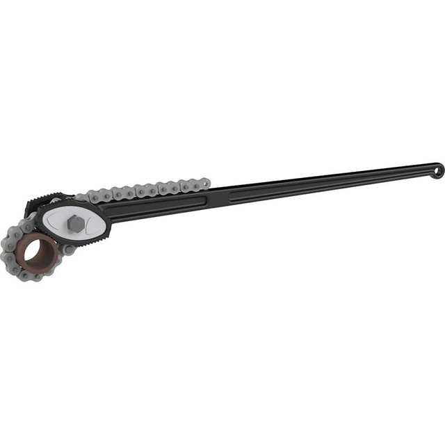 Petol C27-78-P Chain & Strap Wrench: 17-1/2" Max Pipe, 65" Chain Length
