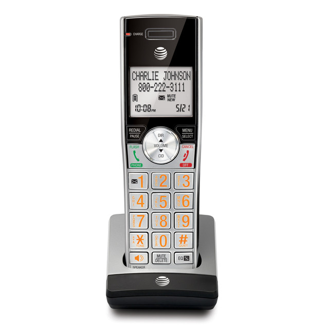 Adding a cordless handset to your existing phone system provides you with increased coverage and versatility. Thanks to an extra-large backlit display, its easy to see caller information at a glance, even in low lighting.  Compatible with AT&T CL82215, CL82315, CL82415, CL84115, CL84215 and CL84365 expandable phone systems (sold separately).  DECT 6.0 technology provides clear call sound.  Extra-large, backlit LCD and buttons allow easy viewing in low lighting.  Caller ID and call waiting functions show the name and number of incoming callers. Caller ID announce speaks the name of incoming callers, so you can easily determine whos on the line. Call waiting/caller ID service required from your local telephone company.  Call blocking lets you filter unwanted calls.  Backed by the manufacturers 1-year limited warranty.