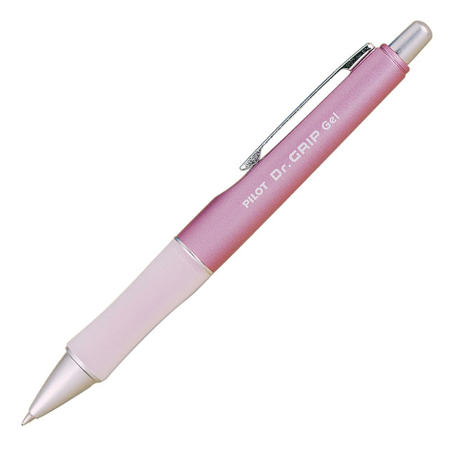 Designed for use by those with reduced grip and strength in their hands, these Pilot pens have a soft, cushioned construction that helps keep your fingers feeling great, even during long use. The smooth-flowing ink glides over the paper for neat, easy-to-read notes.  Smear-proof for neat, legible text. Gel ink is water- and smudge-resistant so it stays on the page, not your hand. Perfect for lefties!  Retractable 0.7 mm point for crisp, fine lines. Write clear, precise lines every time! Available in eye-catching, metallic barrel colors.  Ergonomically designed rubber grip for supreme comfort. Your fingers will feel the difference! Dr. Grip pens have a wide-cushioned grip to minimize cramping and are recommended by the Arthritis Foundation to alleviate writing fatigue.  Refillable for continued use.  Fine-point pens with assorted barrel colors.  Refillable - designed to be used repeatedly, helping you avoid single-use disposables and potentially save money.