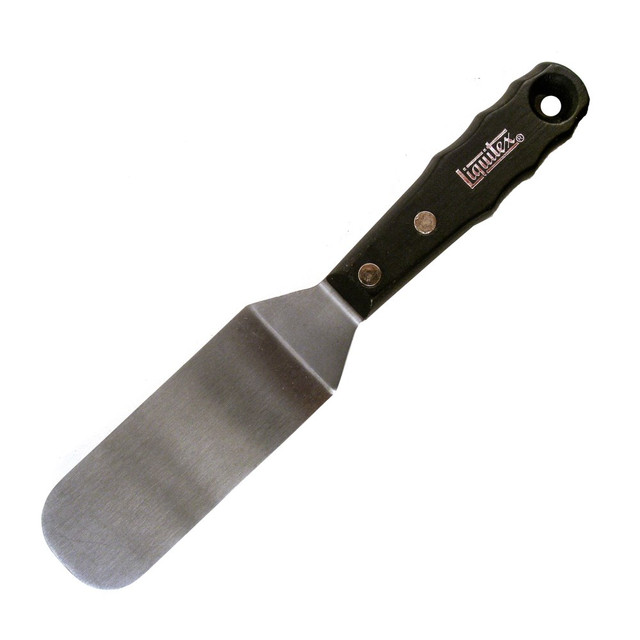 Helps you properly mix paint  Matte, neutral-gray blades provide enhanced color mixing.  Rust-resistant blades for lasting use.  Ergonomic wooden handles are comfortable to use.