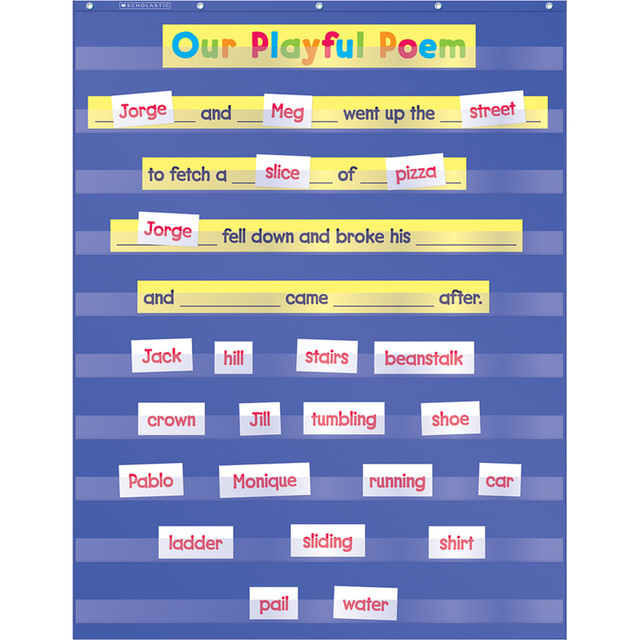 Pocket chart features 10 see-through plastic pockets  Made to last!