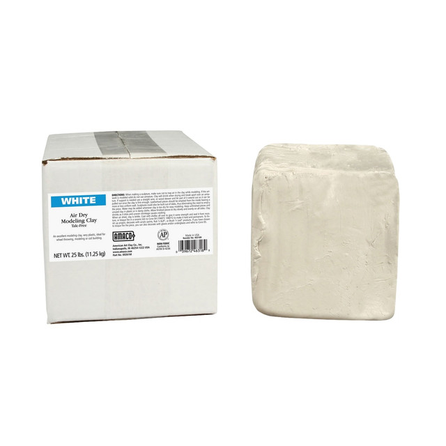 Bring out Amaco Air Dry Clay to work on sculpting, modeling and more. This all-purpose clay can be sealed with shellac for waterproof protection and can also be fired to cone 04 for hardness/permanence and to glaze.  Can be fired to cone 04 for hardness/permanence and to glaze.  Becomes waterproof when sealed with shellac.  Remote learning from anywhere is easier with the right essentials.