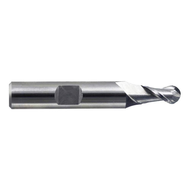 Melin Tool 12852 Ball End Mill: 0.3125" Dia, 2" LOC, 2 Flute, Cobalt