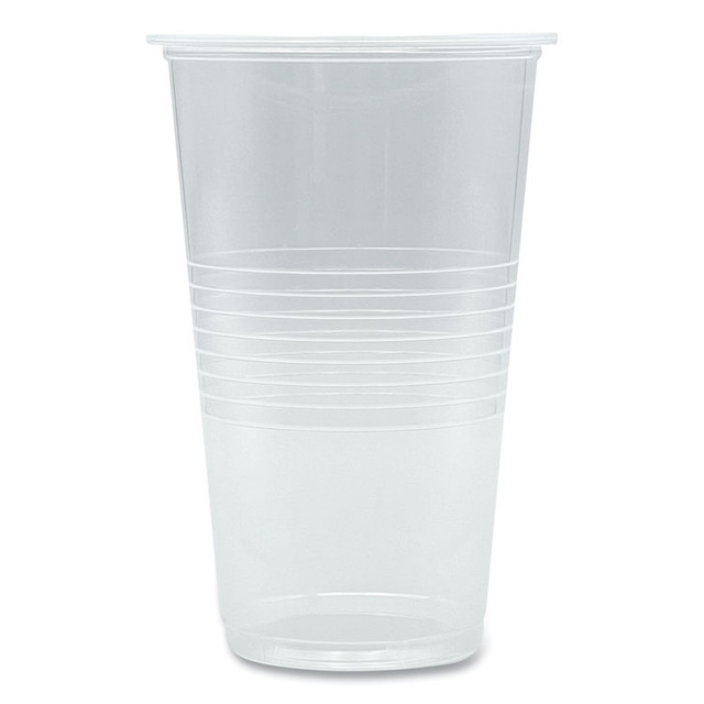 BOARDWALK TRANSCUP20PK Translucent Plastic Cold Cups, 20 oz, Clear, 50/Pack