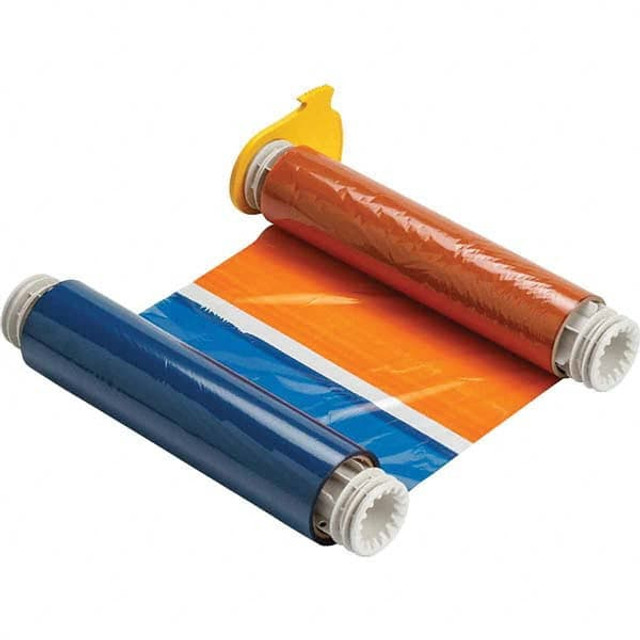 Brady 51448 Printer Ribbon: 8.8" Wide, 200' Long, Black, Blue, Orange & Red, Resin