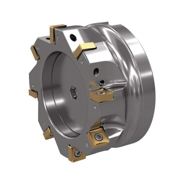 Widia 6596156 Indexable Square-Shoulder Face Mills; Minimum Cutting Diameter (Decimal Inch): 6.0000 ; Maximum Cutting Diameter (Decimal Inch): 6.0000 ; Maximum Depth of Cut (Decimal Inch): 0.3872 ; Arbor Hole Diameter (Decimal Inch): 2.0000