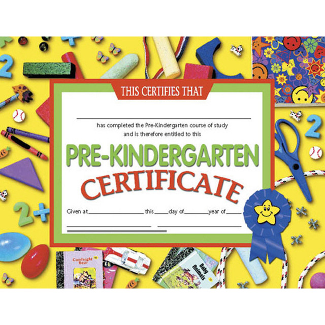 FLIPSIDE Hayes Publishing Pre-Kindergarten Certificate, 8.5" x 11", Pack of 30