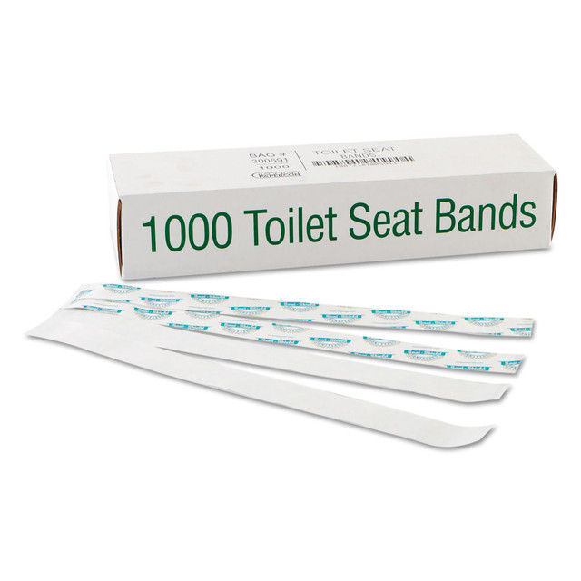 Easily mark recently cleaned toilets with these paper bands. They provide a simple way to show visitors that facilities are well cared for, helping guests feel more comfortable.  Makes it easy to identify sanitized toilets after cleaning is complete.  Paper offers a convenient disposable design.