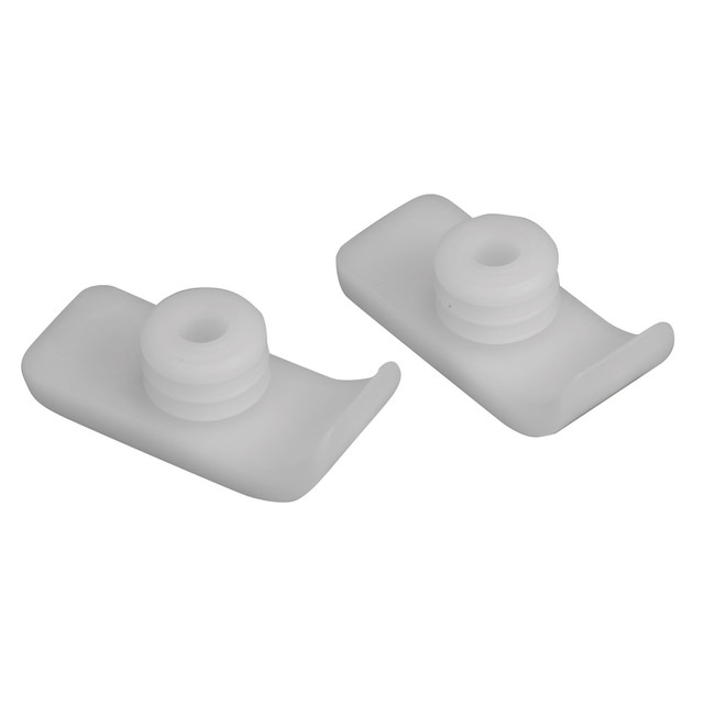 These glides help users move smoothly across a wide array of surfaces, such as carpets and concrete. The reduced amount of friction helps those with limited strength move more easily on their own.  Made of tough, high-density plastic to provide long-lasting use.  Supports up to 250 lb.  Helps minimize friction, making it easier for those with reduced strength to move around on surfaces like carpets and concrete.  Fits most walker legs with a 1in inside diameter. Designed for use on the back legs of the walker, with wheels or rubber tips on the front.