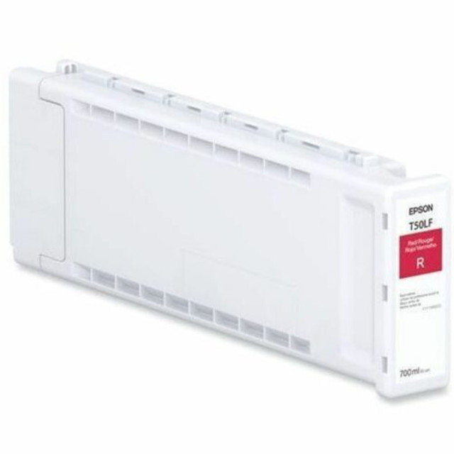 Compatible Epson models: SureColor:  T3770DE,  T3770DR,  T3770E,  T3770EDR,  T3770ESR,  T5770DM,  T5770DR,  T7770D,  T7770DM.  .    700 mL ink volume for your convenience and efficient usage  Utilizes inkjet print technology for a smooth, dependable printing solution  Intended for profitability. High offers a high volume of prints from one set of cartridges.  Features Red print color to better suit your requirements with maximum efficiency  Provides longevity with added printing efficiency to better meet your requirements  Helps Avoid Waste - Designed for extended use, helping reduce or eliminate material use and potentially save money.  Recycling solution - designed to encourage recycling, helping you divert materials from landfill.