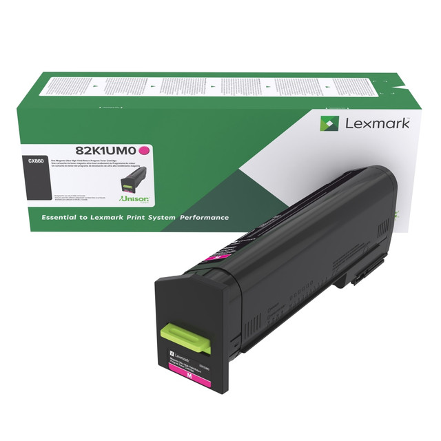 Compatible Lexmark models: CX : CX860de, CX860dte, CX860dtfe.  .    Updates printer memory to protect against counterfeit cartridges  Also works in CX860dtfe and CX860de  Ultra-high yield to maximize your savings and enjoy premium quality  Long-life system reliability  Compatible Lexmark CX860dte  Yields up to 55,000 pages. Great for offices with robust printing needs.  Reliable color quality lets you create vibrant images and text print after print.  Part of Lexmarks return cartridge program.  Helps Avoid Waste - Designed for extended use, helping reduce or eliminate material use and potentially save money.  Recycling solution - designed to encourage recycling, helping you divert materials from landfill.