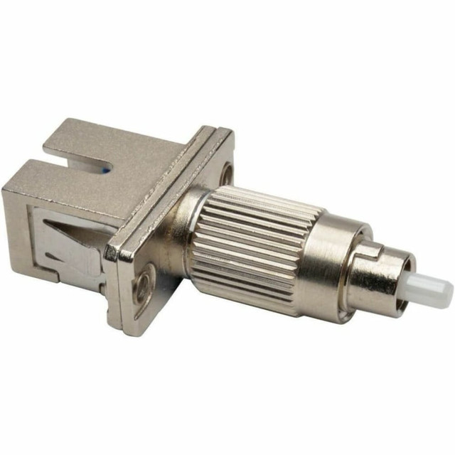 For use with T020-001-PSF Optical Fiber Cable Tester  FC male plug connects to fiber cable testers FC female jack  Perfect for 9/125 singlemode cable testing  Included dust caps keep connectors clean  Converts native FC jack to an SC female connector