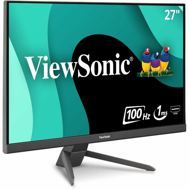 ViewSonic VX2767-MHD 27 Inch 1080p Gaming Monitor with 100Hz, 1ms, Ultra-Thin Bezels, FreeSync, Eye Care, HDMI, VGA, and DP  SEE THE DIFFERENCE: 27 Inch Full HD (1920x1080p) MVA gaming monitor with thin bezelsGAME ON: 100Hz refresh rate and 1ms (MPRT) response time for fast gamingULTRA-SMOOTH GAMING: AMD FreeSync technology enables fluid and tear-free gameplayENHANCED VIEWING COMFORT: Flicker-Free technology and Blue Light Filter for reduced eye fatigueGAME ON: An arsenal of pre-set customizable visual modes keeps you ready for any FPS, RTS, or MOBA gamesFLEXIBLE CONNECTIVITY: The VX2767-MHD supports laptops, PCs, and Macs with HDMI, DisplayPort, and VGA inputs
