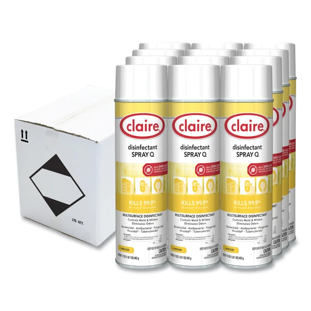This bactericidal, antibacterial, fungicidal, virucidal, tuberculocidal disinfectant controls mold and mildew, eliminates odors, kills 99.9% germs, bacteria, and viruses in three minutes on pre-cleaned, hard nonporous surfaces.  Multipurpose disinfectant for hard nonporous surfaces.  Sanitizes soft nonfood contact surfaces, such as upholstered furniture, stuffed pillows, and draperies.  Recommended for use in healthcare, schools, hotels, restaurants, and commercial establishments.  Easy to use.