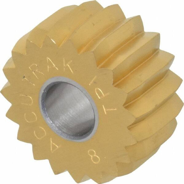 MSC KPSV208 Convex Knurl Wheel: 3/4" Dia, 90 ° Tooth Angle, 8 TPI, Straight, Cobalt