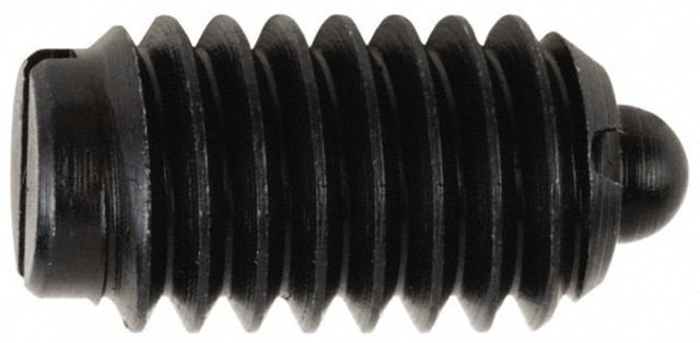 TE-CO 53502 Threaded Spring Plunger: #10-32, 15/32" Thread Length, 0.093" Dia, 0.065" Projection