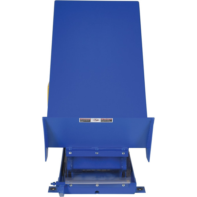 Vestil UNI-2448-4-BLU- Single Scissor Lift & Tilt Table: 4,000 lb Capacity, 40 ° Tilt Angle