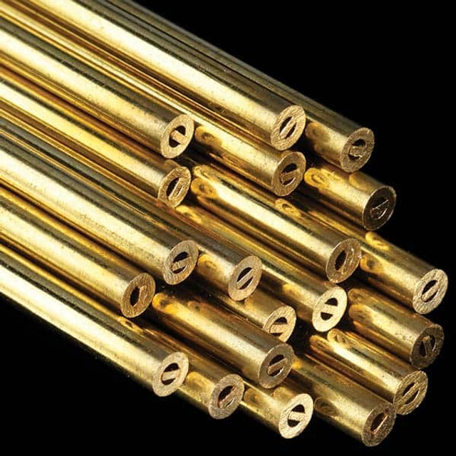 Single Source Technologies BR-2.0X400MC Electrical Discharge Machining Tubes; Tube Material: Brass ; Overall Length: 2.0 ; Channel Type: Single ; Outside Diameter (mm): 2.00 ; Overall Length (mm): 2.0000