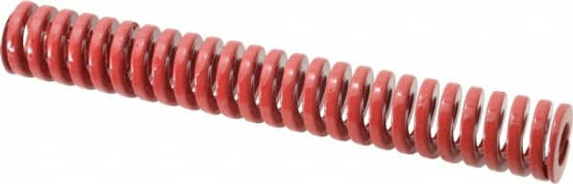 Dayton Lamina 9-1628-26 Die Spring: 1" Hole Dia, 1/2" Rod Dia, 7" Free Length, Red