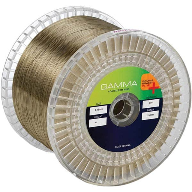 Single Source Technologies GBP-25H440 Electrical Discharge Machining Wire; Wire Material: Brass ; Wire Coating: Gamma ; Outside Diameter (Decimal Inch - 4 Decimals): 0.0100 ; Tensile Strength Grade: Hard