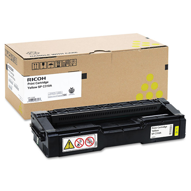 RICOH CORP. 406347 406347 Toner, 2,500 Page-Yield, Yellow