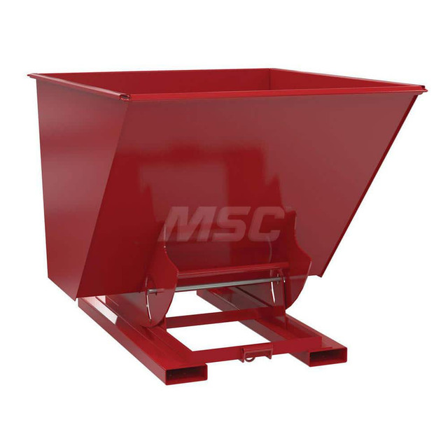 Vestil D-200-MD-NB-SR Stationary Tilt Hopper: 4,000 lb Capacity, 57" Wide, 69" Long, 52" High