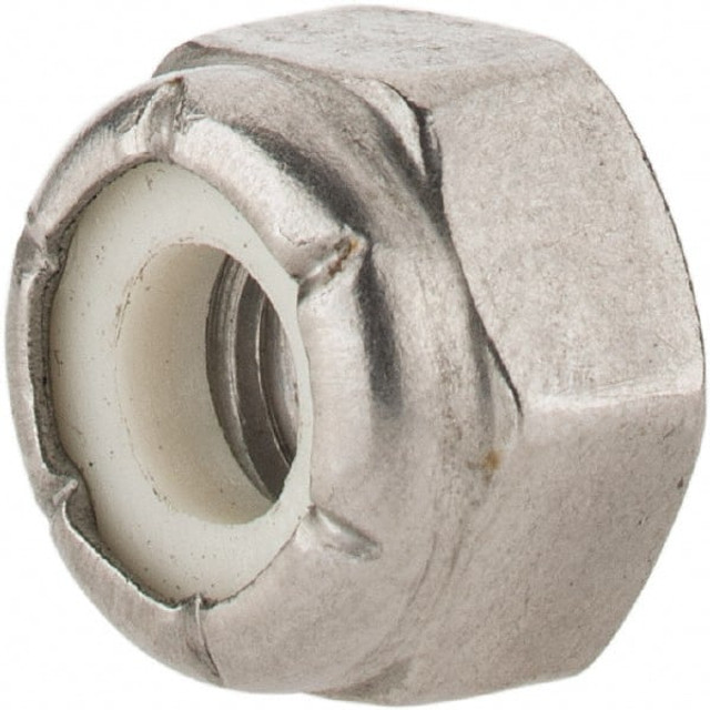 Value Collection L79NE0420 Hex Lock Nut: Nylon Insert, Nylon Insert, 1/4-20, Grade 18-8 Stainless Steel