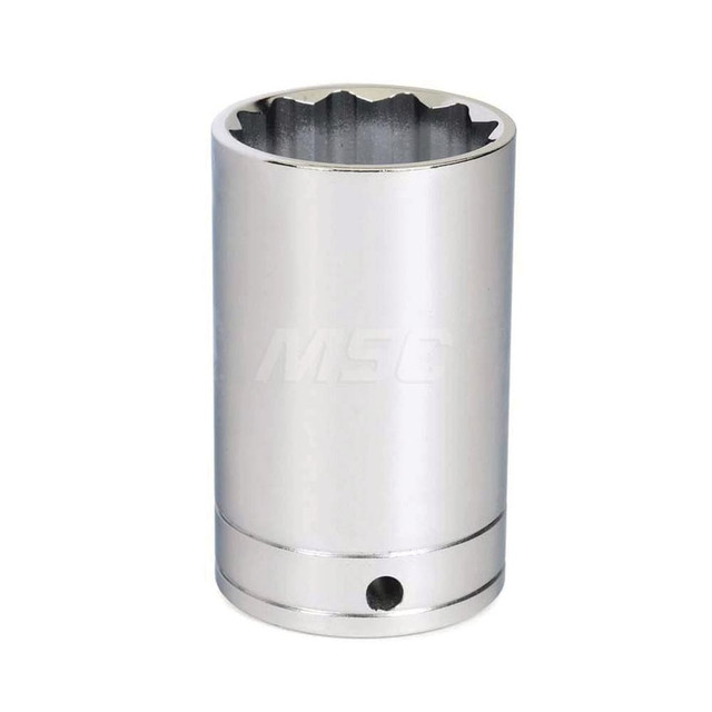 Williams 32827-TH Hand Socket: 1/2" Drive, 27 mm Socket, 12-Point