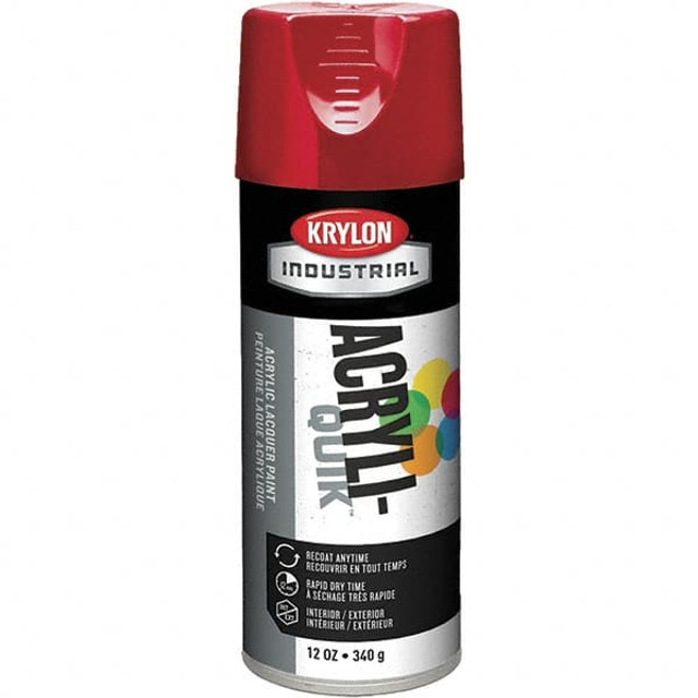 Krylon K02108A07 Lacquer Spray Paint: Banner Red, High Gloss, 16 oz