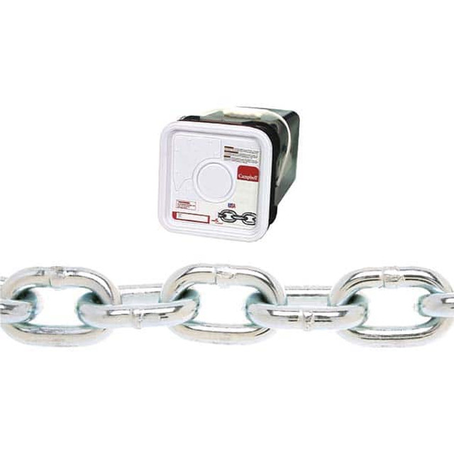Campbell T0143226 Welded Chain; Link Type: Welded ; Material: Low-Carbon Steel ; Overall Length: 200cm; 200in; 200yd; 200mm; 200m; 200ft ; Inside Length (Decimal Inch): 0.8900 ; Inside Length (mm): 0.89 ; Inside Width (mm): 0.29
