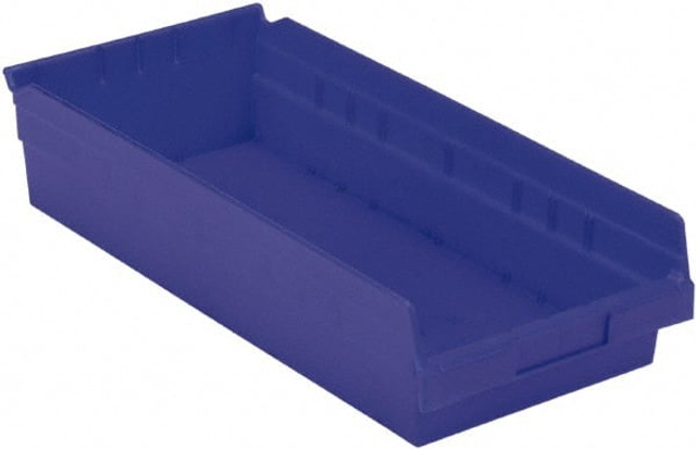 LEWISBins+ SB188-4SE BLU Plastic Hopper Shelf Bin: Blue
