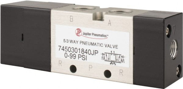 PRO-SOURCE 7450301840PRO 5-Way & 3-Position Air Valve: Pneumatic Double Acting Actuator