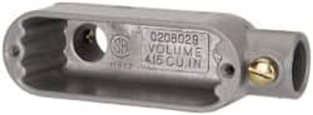Hubbell Killark TWOLB-1 Form Set Screw, LB Body, 1/2" Trade, EMT Aluminum Conduit Body