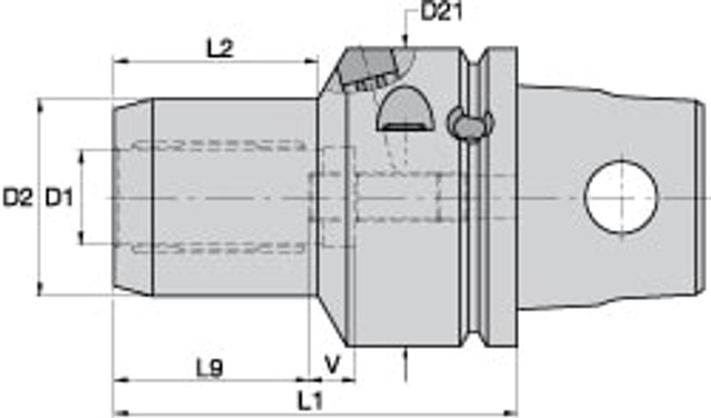 Kennametal 1514516 Hydraulic Tool Chuck: KM63XMZ, Modular Connection Shank, 20 mm Hole