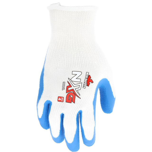 MCR Safety 9680S General Purpose Work Gloves: Small, Latex Coated, Cotton Blend
