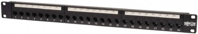 Tripp-Lite N254-024 Electrical Enclosure Patch Panel: Steel, Use with Racks