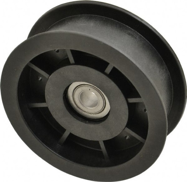 Fenner Drives FA3502RB0001 3/8 Inside x 3-1/2" Outside Diam, 1" Wide Pulley Slot, Glass Reinforced Nylon Idler Pulley
