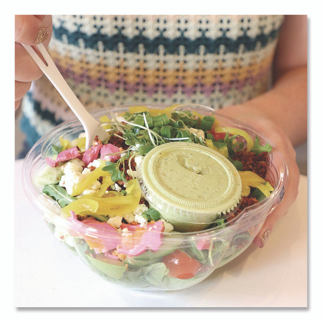 WORLD CENTRIC CPCS2S PLA Clear Portion Cups, Souffle, 2 oz, Plastic, Clear, 2,000/Carton